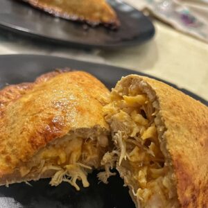 pastel de forno aberto